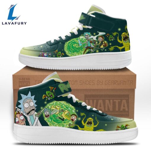 Rick and Morty High Top Air Force Shoes Custom Sneakers For Fans