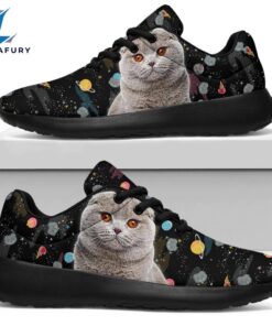 Scottish Fold Cat Sneakers Sporty Shoes For Cat Lover