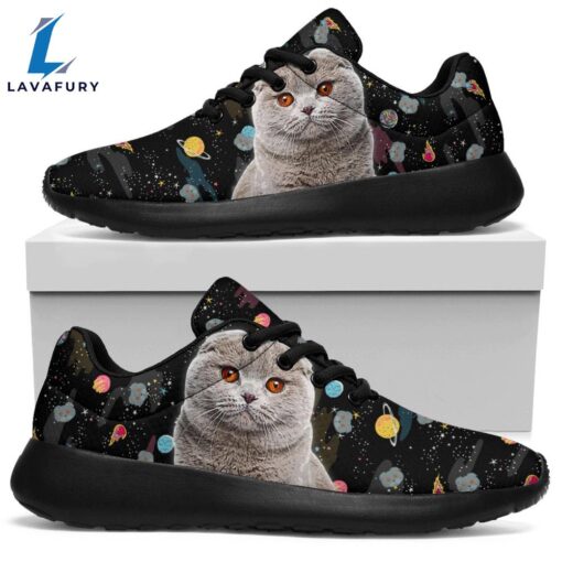 Scottish Fold Cat Sneakers Sporty Shoes For Cat Lover