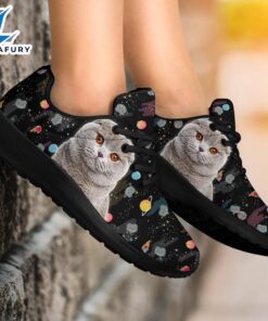 Scottish Fold Cat Sneakers Sporty Shoes For Cat Lover