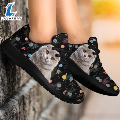 Scottish Fold Cat Sneakers Sporty Shoes For Cat Lover