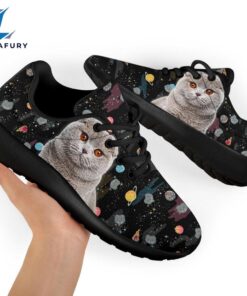 Scottish Fold Cat Sneakers Sporty Shoes For Cat Lover