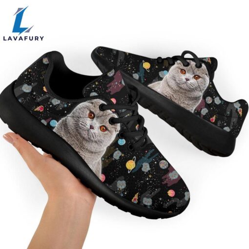 Scottish Fold Cat Sneakers Sporty Shoes For Cat Lover