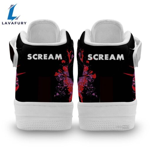 Scream Ghostface High Top Air Force Shoes Sneakers Custom For Horror Fans