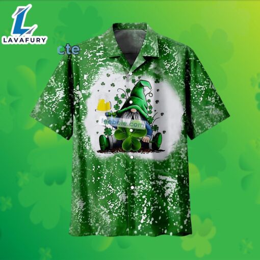 Shamrock Gnome Beer St Patrick Green Hawaiian Wedding Shirt 2025