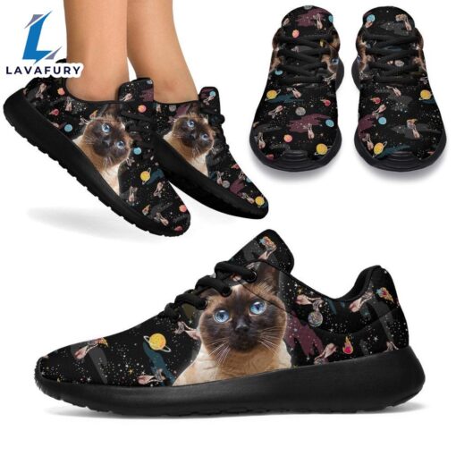 Siamese Cat Sneakers Sporty Shoes For Who Loves Cat