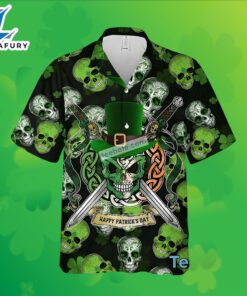 Skull Celtic Cross Shamrock St…