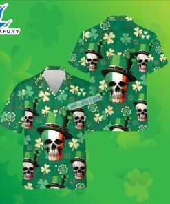 Skull Shamrock St Patricks Green…