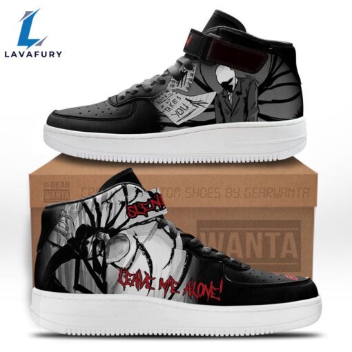 Slenderman Shoes High Top Air Force Shoes Custom Sneakers For Horror Fans