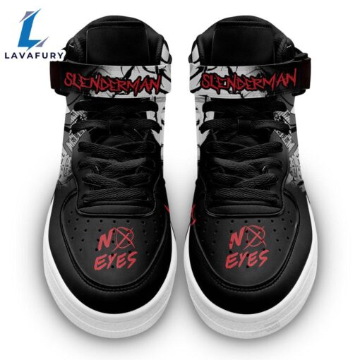 Slenderman Shoes High Top Air Force Shoes Custom Sneakers For Horror Fans