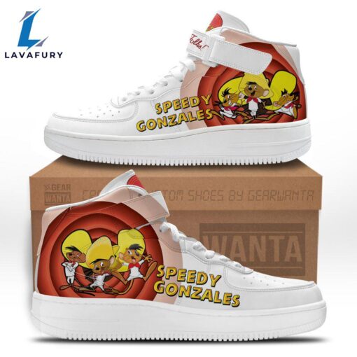 Speedy Gonzales High Top Air Force Shoes Custom Looney Tunes Sneakers