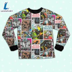 Star Wars Classic Star Wars Characters Retro Comic Book Style Pajamas Set - Movie Cartoon Holiday Pajamas