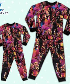 Star Wars Colorful Tropical Dark Side Pajamas Set - Movie Cartoon Holiday Pajamas