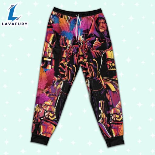 Star Wars Colorful Tropical Dark Side Pajamas Set – Movie Cartoon Holiday Pajamas