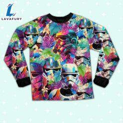 Star Wars Colorfull Floral Stormtrooper Artwork Pajamas Set - Movie Cartoon Holiday Pajamas