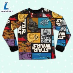 Star Wars Comic Blocks Awesome Pajamas Set - Movie Cartoon Holiday Pajamas