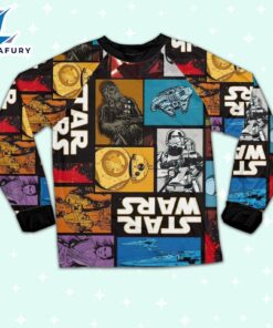 Star Wars Comic Blocks Awesome Pajamas Set - Movie Cartoon Holiday Pajamas