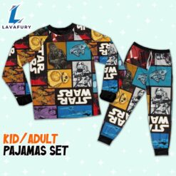 Star Wars Comic Blocks Awesome Pajamas Set – Movie Cartoon Holiday Pajamas