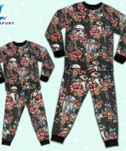 Star Wars Darth Vader Stormtrooper BB-8 Flower Pattern Pajamas Set - Family Disneyland Matching Pajamas Set