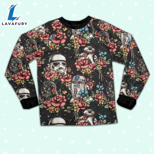 Star Wars Darth Vader Stormtrooper BB-8 Flower Pattern Pajamas Set – Family Disneyland Matching Pajamas Set