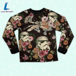 Star Wars Flower Stormtrooper Pattern Pajamas Set - Movie Cartoon Holiday Pajamas