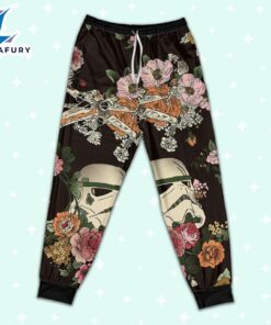 Star Wars Flower Stormtrooper Pattern Pajamas Set - Movie Cartoon Holiday Pajamas