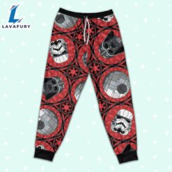 Star Wars Red Stained Glass Empire Pajamas Set - Movie Cartoon Holiday Pajamas