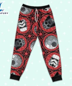 Star Wars Red Stained Glass Empire Pajamas Set - Movie Cartoon Holiday Pajamas