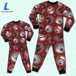 Star Wars Red Stained Glass Empire Pajamas Set - Movie Cartoon Holiday Pajamas