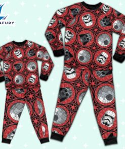 Star Wars Red Stained Glass Empire Pajamas Set - Movie Cartoon Holiday Pajamas