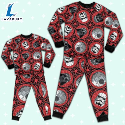 Star Wars Red Stained Glass Empire Pajamas Set – Movie Cartoon Holiday Pajamas