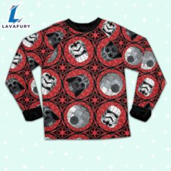 Star Wars Red Stained Glass Empire Pajamas Set - Movie Cartoon Holiday Pajamas