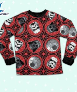 Star Wars Red Stained Glass Empire Pajamas Set - Movie Cartoon Holiday Pajamas