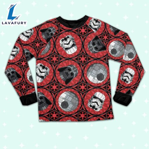 Star Wars Red Stained Glass Empire Pajamas Set – Movie Cartoon Holiday Pajamas