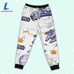 Star Wars Seamless Star Batltle Ships Pajamas Set - Movie Cartoon Holiday Pajamas