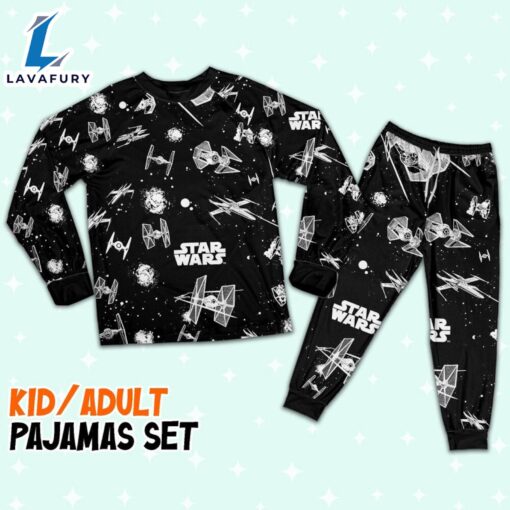 Star Wars Ship Glow in the Dark Galaxy Pajamas Set – Family Disneyland Matching Pajamas Set