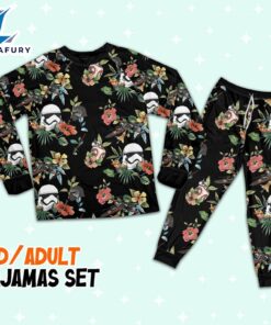 Star Wars Stormtrooper Kylo Ren BB-8 Vintage Floral Pajamas Set – Movie Cartoon Holiday Pajamas