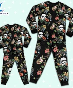 Star Wars Stormtrooper Kylo Ren BB-8 Vintage Floral Pajamas Set - Movie Cartoon Holiday Pajamas