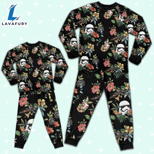 Star Wars Stormtrooper Kylo Ren BB-8 Vintage Floral Pajamas Set – Movie Cartoon Holiday Pajamas