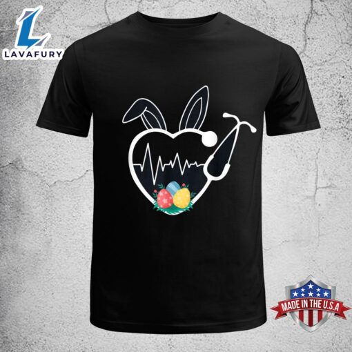 Stethoscope Love Easter Nurse Life Egg Nurse Easter Bunny Funny Easter Shirt