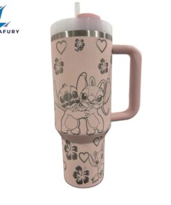 Stitch And Angel Printed 40 Oz Tumbler