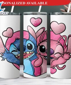 Stitch and Angel Tumbler –…