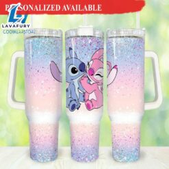 Stitch Cartoon Valentines 40oz Tumbler…