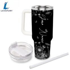 Stitch Flower Laser Engraved Tumbler