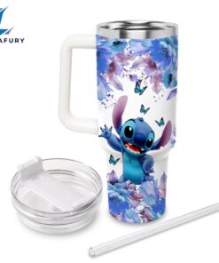 Stitch Flower Pattern Tumbler