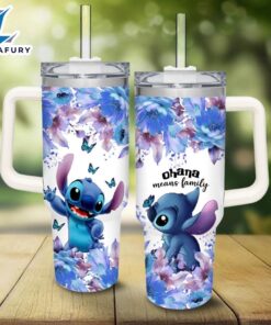 Stitch Flower Pattern Tumbler