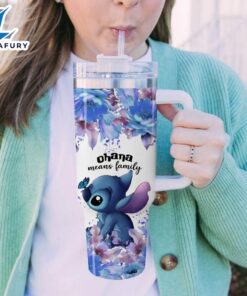 Stitch Flower Pattern Tumbler