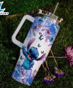 Stitch Flower Pattern Tumbler