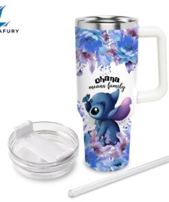 Stitch Flower Pattern Tumbler