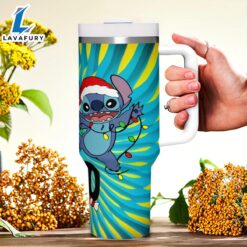 Stitch Insulated Tumbler With Lid And Straw